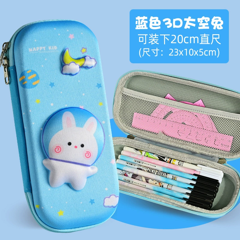 Three dimensional cartoon children's capacious pencil case for elementary school students, wholesale, fall protection