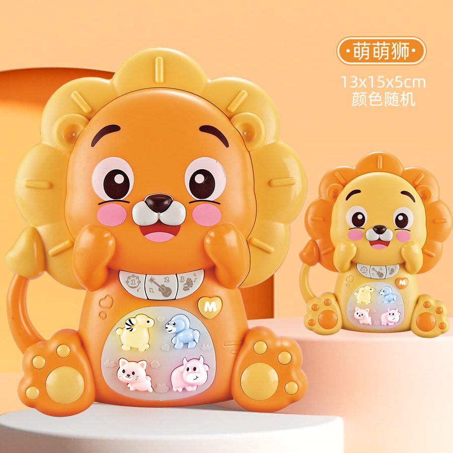 Niños nuevos juguetes de música electrónica para padres, juguetes educativos interactivos para bebés, divertidos animales, leones y elefantes luces