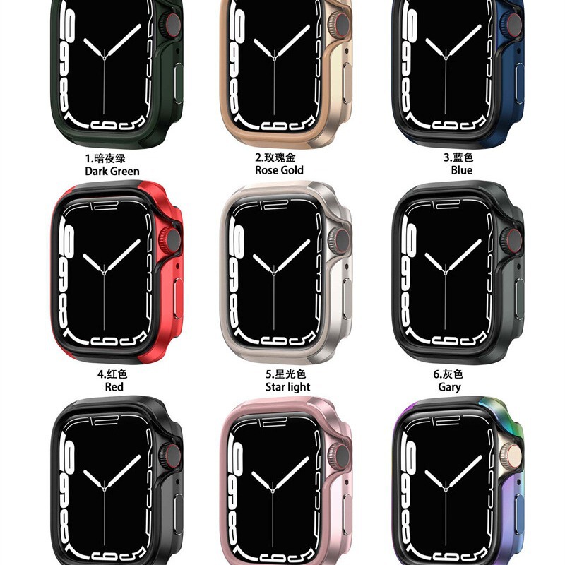 Suitable for Apple Watch Series7 Watch case metal aluminum alloy iwatch7 generation S8 accessories anti-fall 49 Suitable for Apple Watch Series7 Watch case metal aluminum alloy iwatch7 generation S8 accessories anti-fall 49