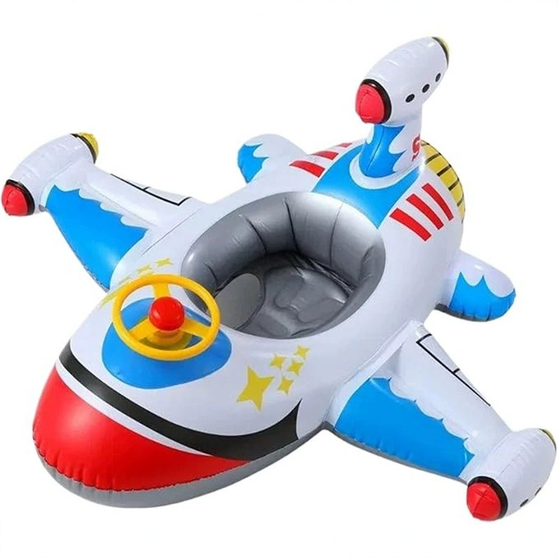 Children's Airplane Swimming Circle Seat Circle Swimming Pool Water Floating Toy Mount Water Park Inflatable Boat Tank Swimming Circle
