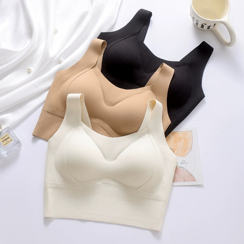 Autumn and Winter New Sports Lift-Up Vest, Gathering and Shaping Side Breasts, Sleep-Enhancing Slimming Effect, Wireless Seamless Women's Brushed Fabric Bra Autumn and Winter New Sports Lift-Up Vest, Gathering and Shaping Side Breasts, Sleep-Enhancing Slimming Effect, Wireless Seamless Women's Brushed Fabric Bra