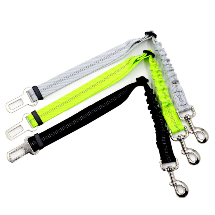 厂家直供宠物车载安全带泰迪比熊坐车神器高弹性可伸缩安全绳