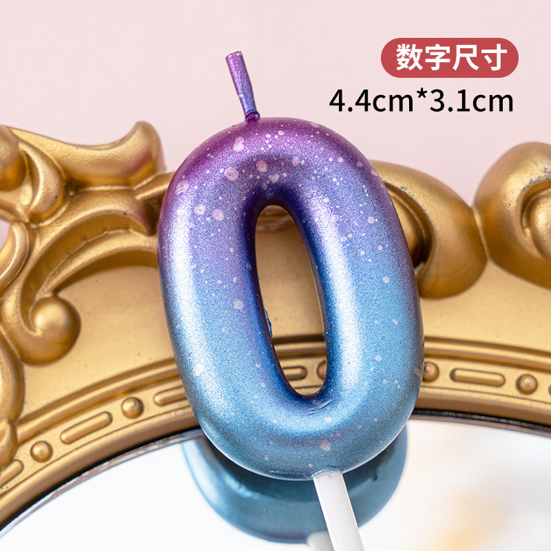 Una variedad de velas digitales transfronterizas, pastel de cumpleaños, oro, color dorado, color caramelo, corona de mariposa, vela digital