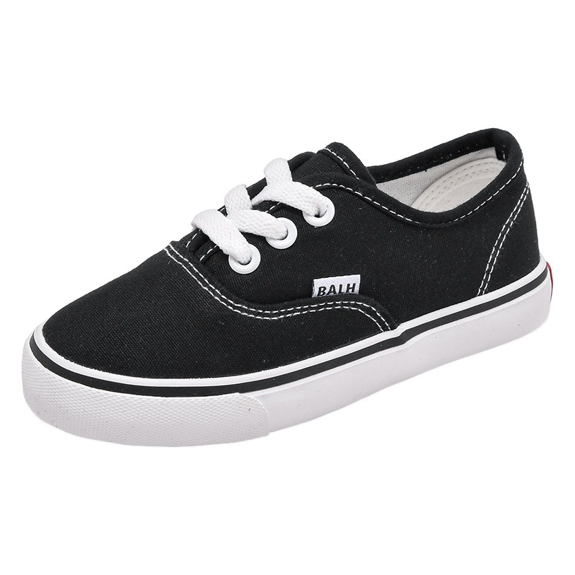 Children's Canvas Shoes 2024 Spring Small, Medium and Large Boys and Girls Sports Sneakers Korean Style Baby Family Shoes Small White Shoes Trendy