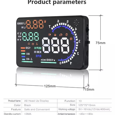 Hud Head-Up Display Obd Vehicle HUD