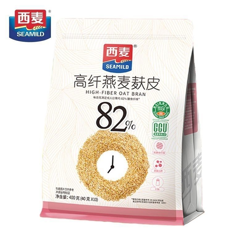West Wheat High-Fiber Oat Bran with 0 Added Cane Sugar 400g Bagged Instant Food with 10 Individual Small Packs West Wheat High-Fiber Oat Bran with 0 Added Cane Sugar 400g Bagged Instant Food with 10 Individual Small Packs