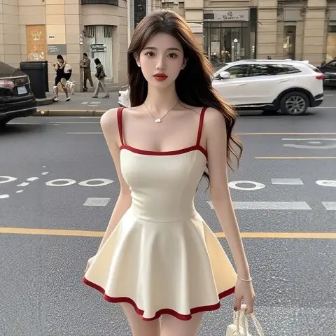Apricot summer dress