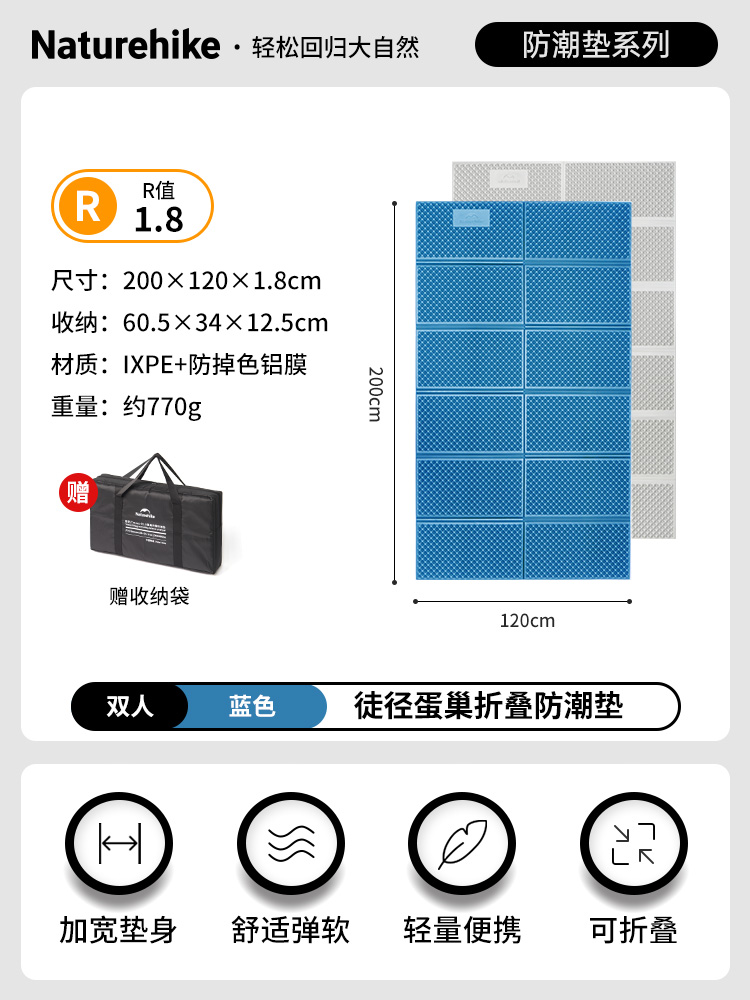 블루 더블 모델 [두께 1.8cm] 보관 가방 포함?