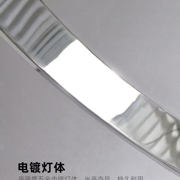 轻奢圆环水晶灯新款大气客厅灯后现代设计师餐厅灯现代主卧室吊灯|undefined