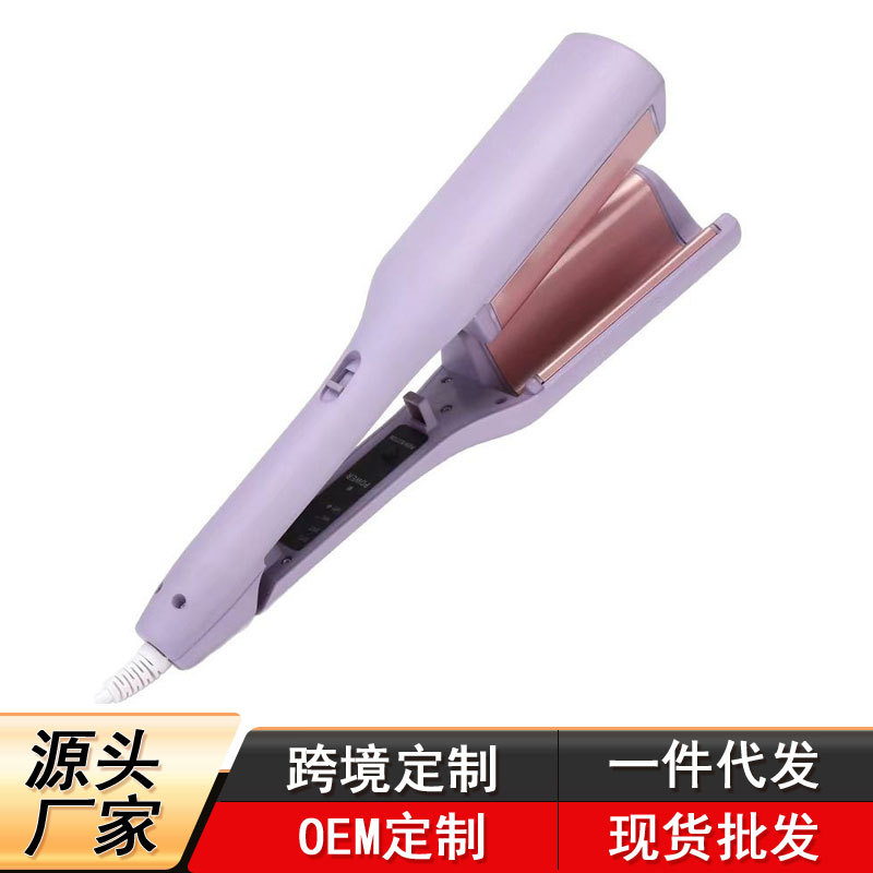 Cross-Border European and American French Egg Roll Curling Iron Water Ripple Large Curling Wave Wool Curling Splint Water Ripple