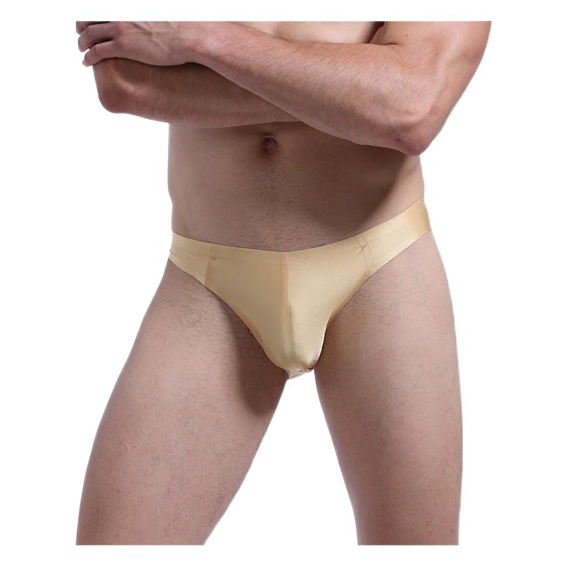 Мужские трусы, удобное дышащее однотонное нижнее белье, мужское сексуальное Впитывающее пот трансграничное питание с заниженной талией