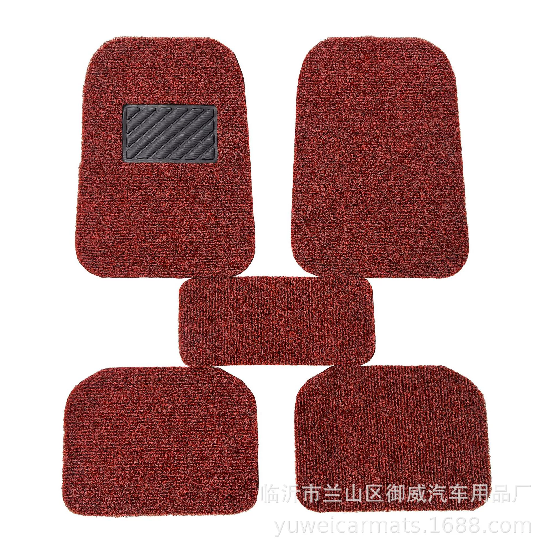 Автомобильный шелковый коврик из пяти частей