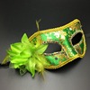 Makeup Dance Venice Side Flower Mask Flat -headed Flower Flower Banding Eyeline Side Flower Half -faced Mixed Color Wholesale