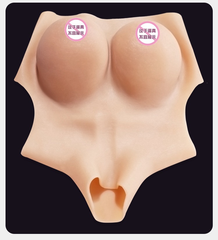 Silicone Breast Forms for Crossdressing, F-Cup Gel-Filled Style, Adult Wearable — detail image 24