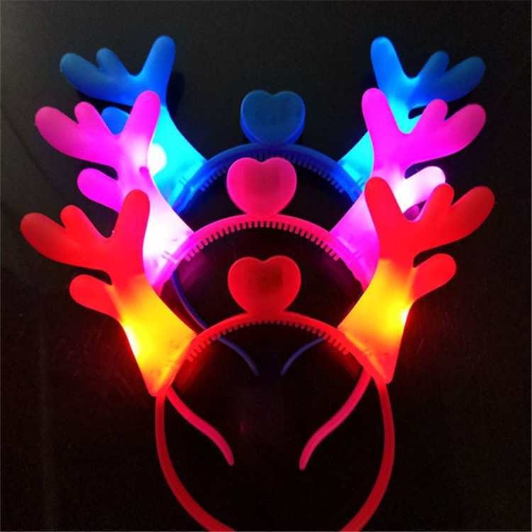 Cute Style Luminous Antlers Headband Aircraft Slingshot Children Toy display picture 4