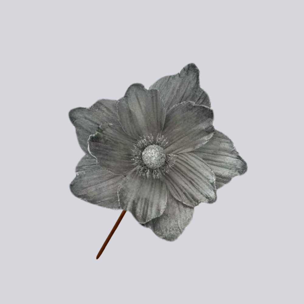 Flores artificiales de Navidad Decoraciones navideñas Flores decorativas Creativas Pequeñas decoraciones Colgante Escena Diy Decoración Estilo ins