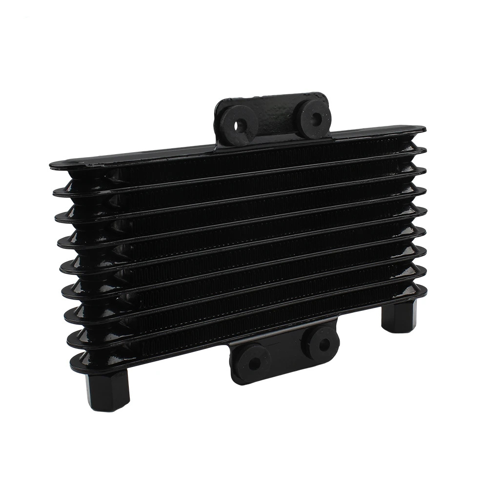 Motorcycle engine heat dissipation Universal Oil Cooler 8 rows cooling radiator replacement parts heat sink + oil pipe screw