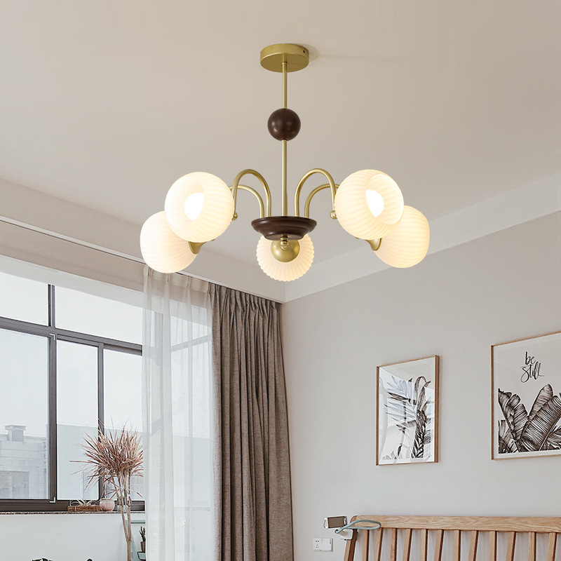 中古vintage客廳吊燈現代簡約ins主臥室燈北歐侘寂風魔豆餐廳燈具