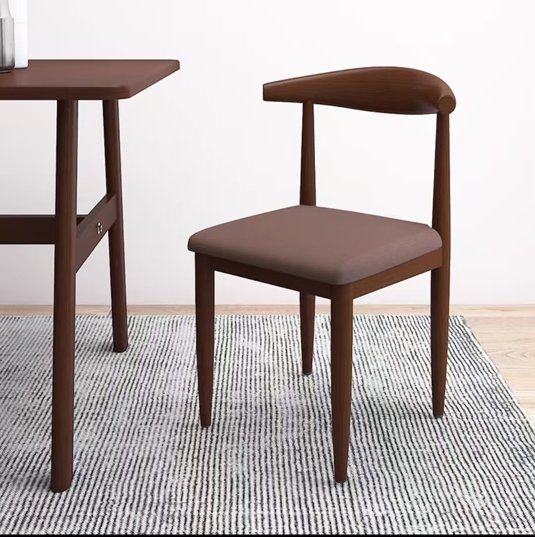 silla de cuerno silla de comedor bolsa suave espesa simple taburetes casera silla de oficina comercial silla de estudio