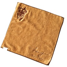 厂家批发纯棉割绒小方巾 精美刺绣活性印花方巾 吸水素色运动毛巾