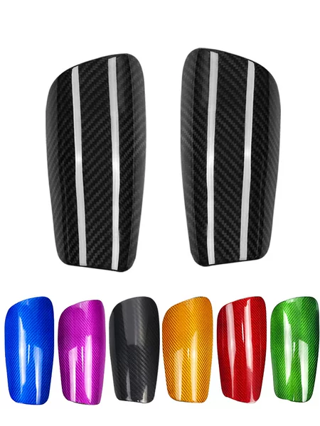 Cross-Border Professional Football Competition Protective Gear, Carbon Fiber Shin Guards, Ultra-Light and Sturdy, Printed Patterns, Competition-Specific Protective Gear