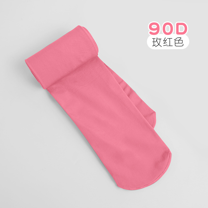 Medias de baile para niñas, leggings largos blancos finos para otoño, pantimedias especiales antidesgarros para práctica.