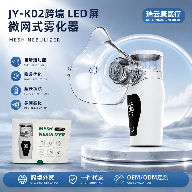Foreign Trade Model Nebulizer Inhaler, Rechargeable, for Home Use, Suitable for Children and Adults, Medical-Grade Handheld Mesh Type, Same Model Used in Hospitals