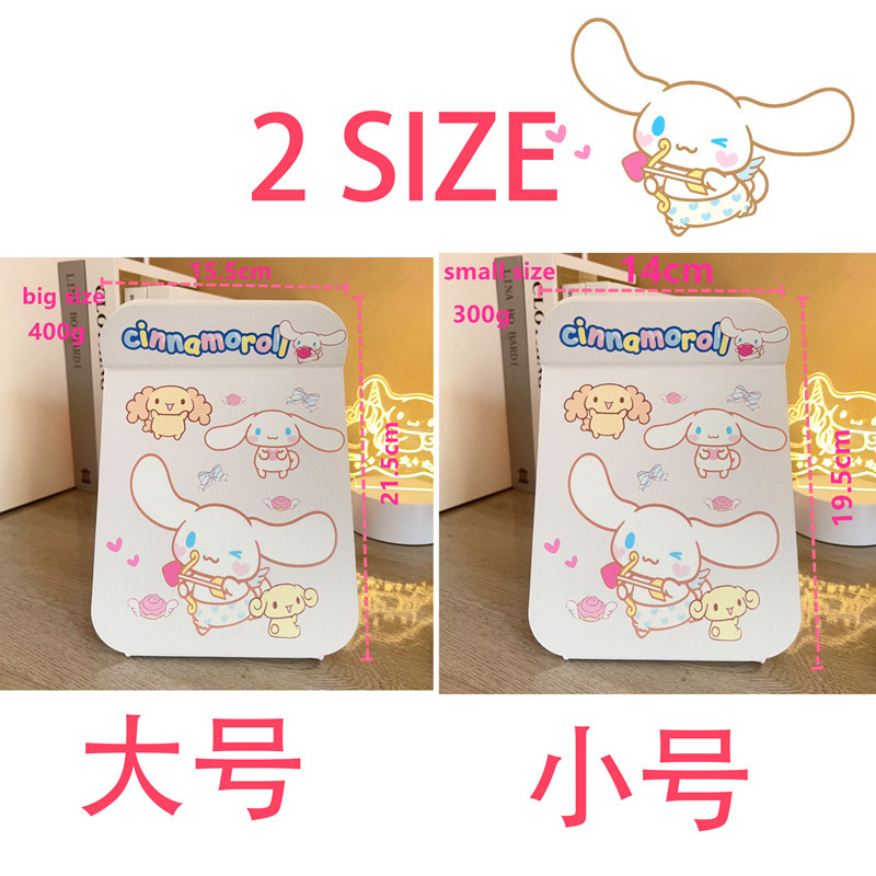 クロスボーダー爆型アニメサンリオ化粧鏡保護カバー付きかわいいスティッチ鏡暖かい白灯付き調光可能|undefined