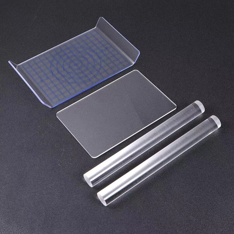 Ultra-light clay tools, DIY crafting tools, acrylic U-shaped board, clay and polymer clay pressing board, and rolling pin