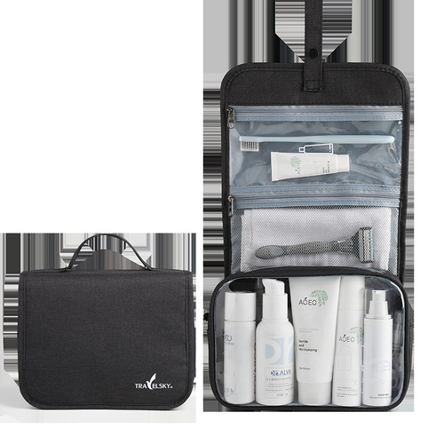 Waterproof Portable Travel Storage Bag Large Capacity Suspension Men's Toothbrush Bag Ion Makeup Storage Bag Wholesale