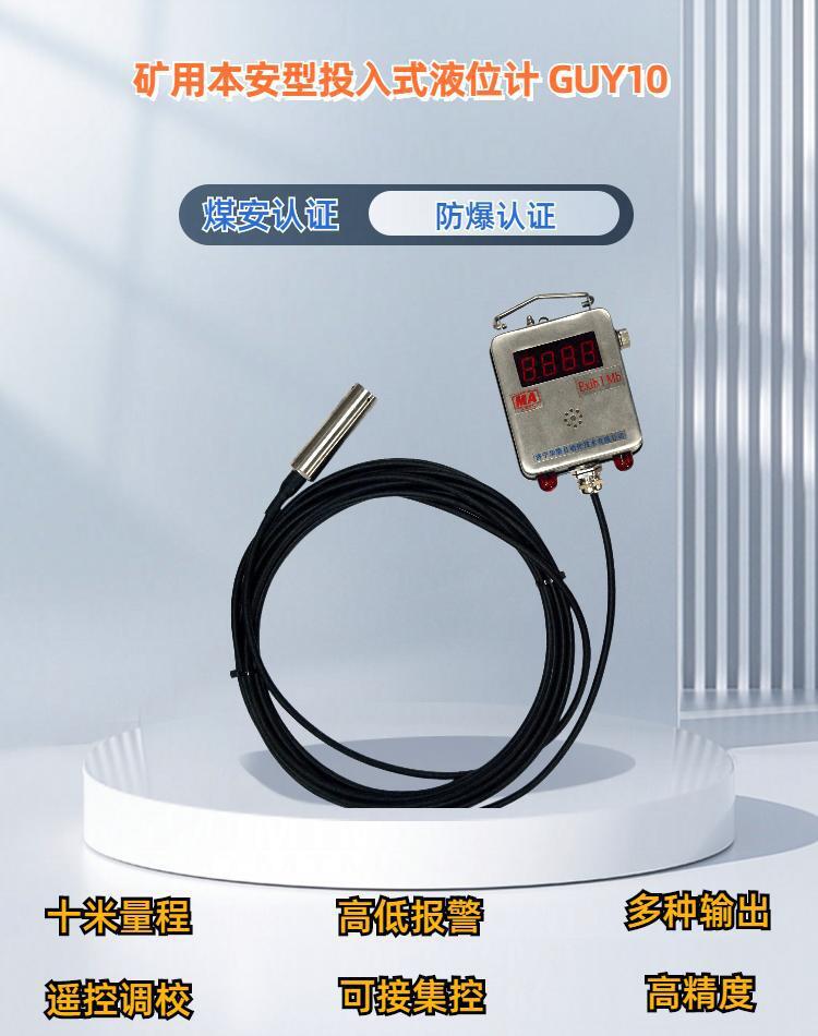 供应不锈钢水位探头液位计GUY10矿用投入式液位传感器液位变送器