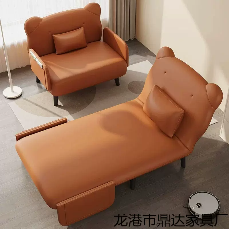 Dx单人折叠沙发床一体两用简易小户型客厅沙发可躺可坐可睡出伸缩