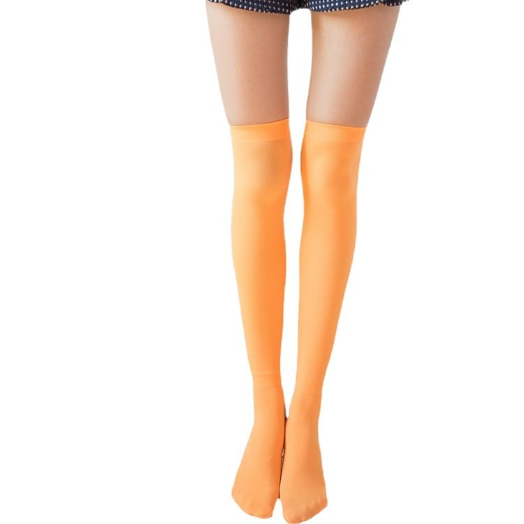 JK calcetines japoneses sobre la rodilla calcetines de mujer de estilo coreano de longitud media calcetines altos antideslizantes medias de terciopelo blanco estilo universitario