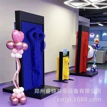 网红三维针雕人体打印墙打印墙暖场游乐活动道具景区克隆打卡脸模