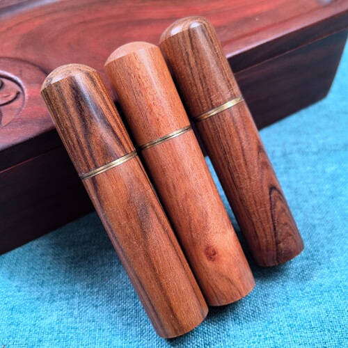 Ebony hand sewing needle storage barrel, exquisite needle storage barrel, creative rosewood wooden DIY handmade household toothpick barrel