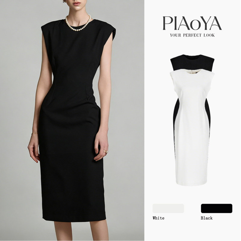 Black Sleeveless Dress for Summer, New High-Waisted Slim-Fit Bodycon Dress for Petite Women, Suitable for Commuting, Slimming One-Step Dress Black Sleeveless Dress for Summer, New High-Waisted Slim-Fit Bodycon Dress for Petite Women, Suitable for Commuting, Slimming One-Step Dress