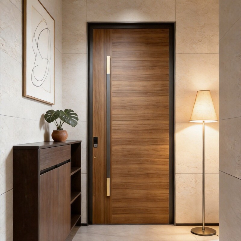 Foshan Factory Cross-Border High-End Minimalist Wood Grain Security Door for Home Use, Anti-Theft Door, Stainless Steel Smart Dedicated Entry Door Foshan Factory Cross-Border High-End Minimalist Wood Grain Security Door for Home Use, Anti-Theft Door, Stainless Steel Smart Dedicated Entry Door