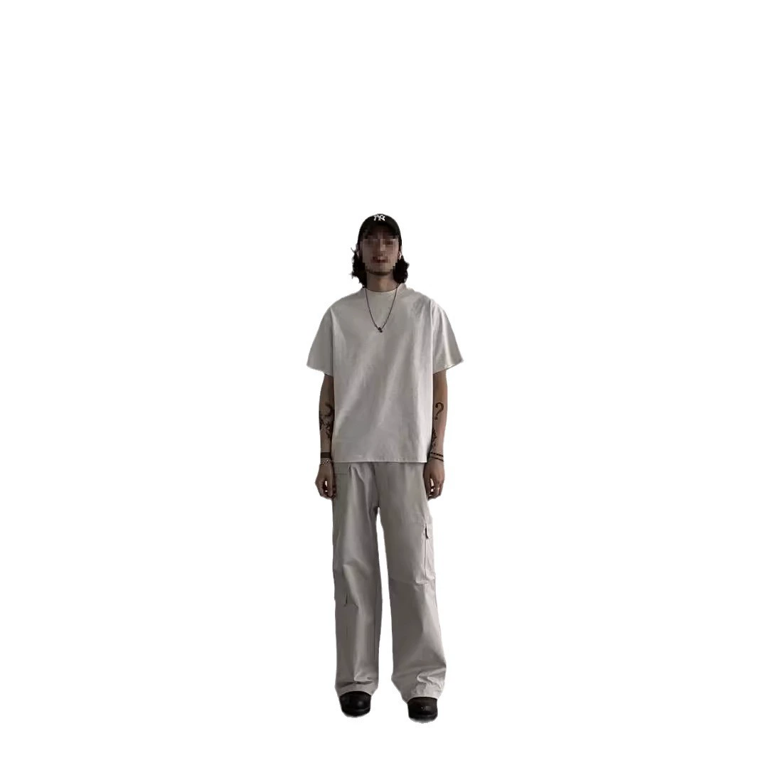 Летние тонкие брюки свободного кроя, oversize, корейский стиль, свободный силуэт