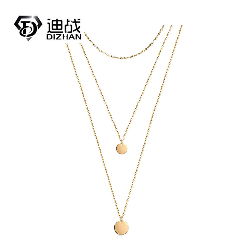 Fashionable elegant sophisticated necklace stainless steel