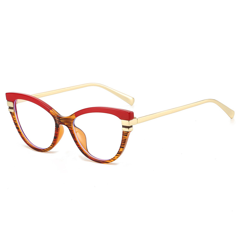 Fashion Anti-Blue Light Glasses for Women Trendy European and American Glasses Flat Glasses New Cat-Eye Glasses Frames Fashion Anti-Blue Light Glasses for Women Trendy European and American Glasses Flat Glasses New Cat-Eye Glasses Frames