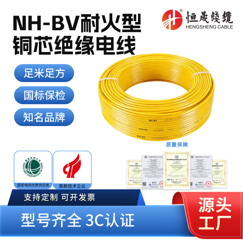 National Standard Nh-Bv Fire-Resistant Home Decoration Power Cord 4/6/10 Square Wire Copper Core Switch Socket Cable National Standard Nh-Bv Fire-Resistant Home Decoration Power Cord 4/6/10 Square Wire Copper Core Switch Socket Cable