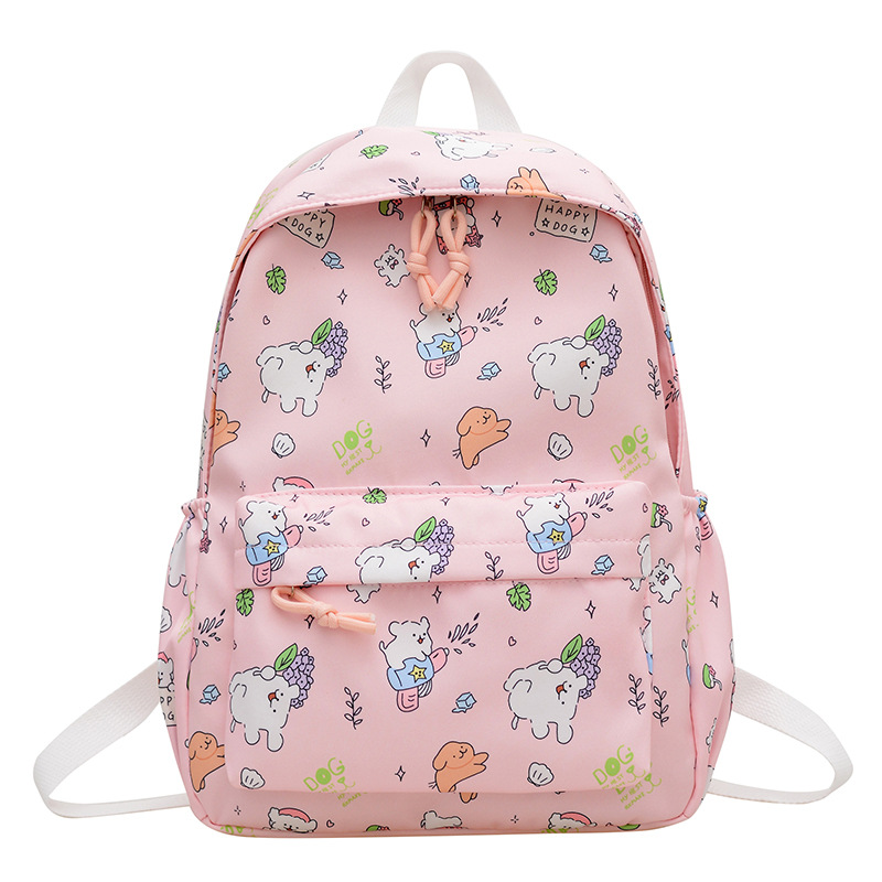 Mochila de graffiti de dibujos animados ligera, mochila de gran capacidad japonesa, mochila de estudiantes de escuela secundaria pequeña y fresca.