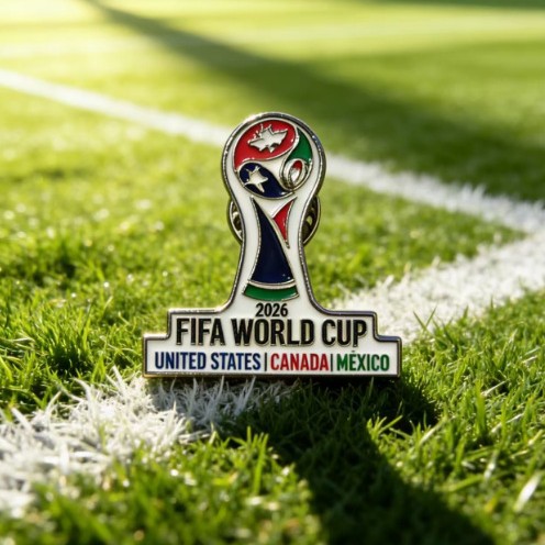 2026 Estados Unidos, Canadá, México, broche de la Copa del Mundo, aleación de goteo de aceite, recuerdos, actividades deportivas, accesorios, mochila