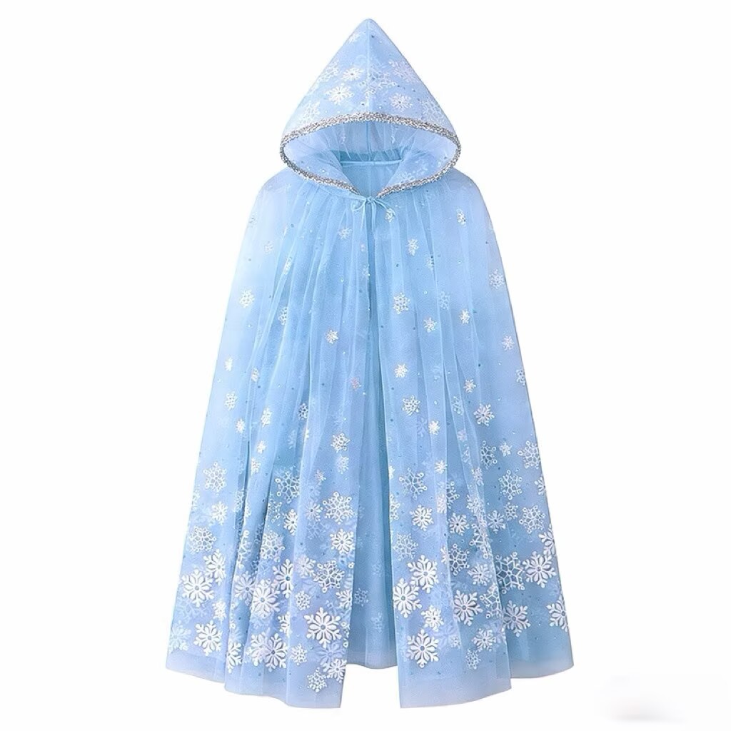 Frozen Elsa Cape Elsa Children's Shawl Stage Theater Performance Cape Amazon Cross-Border Costume