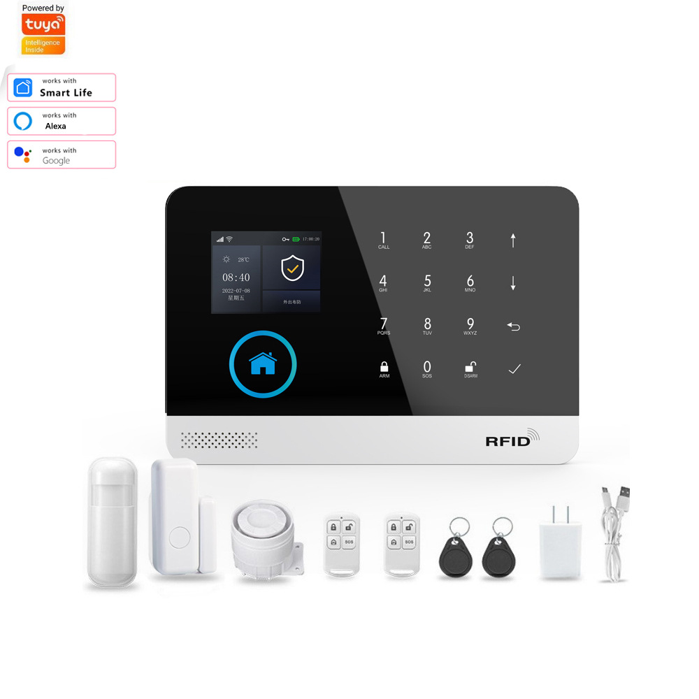 涂鸦WIFI GSM防盗报警器 APP远程控制家用报警主机双网报警系统