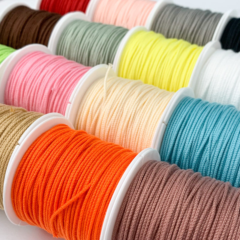 1.0/1.5mm Manbo Cotton Thread, Diamond-Shaped Star and Moon Bodhi Bracelet Beading Thread, Braided Cotton Rope, Paradise Blue, Non-Fading 1.0/1.5mm Manbo Cotton Thread, Diamond-Shaped Star and Moon Bodhi Bracelet Beading Thread, Braided Cotton Rope, Paradise Blue, Non-Fading