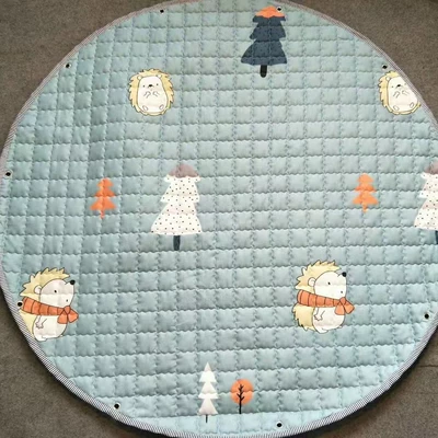 Avtomobil döşəmə paspasları: Floor Mat Kids Parent-Child - little-hedgehog-diameter-145cm