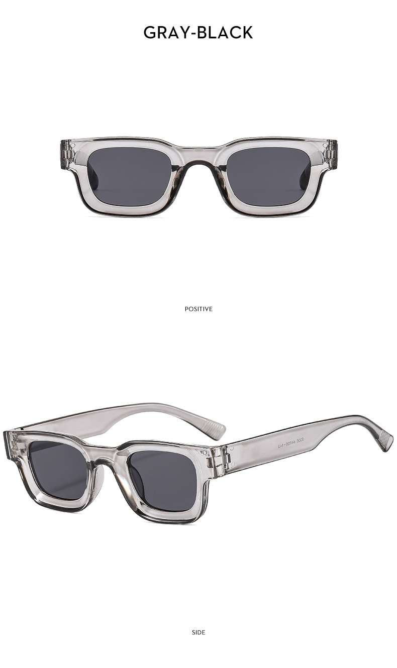 Small Frame Concave Square Hip Hop Punk Sunglasses For Cycling_voghion.com