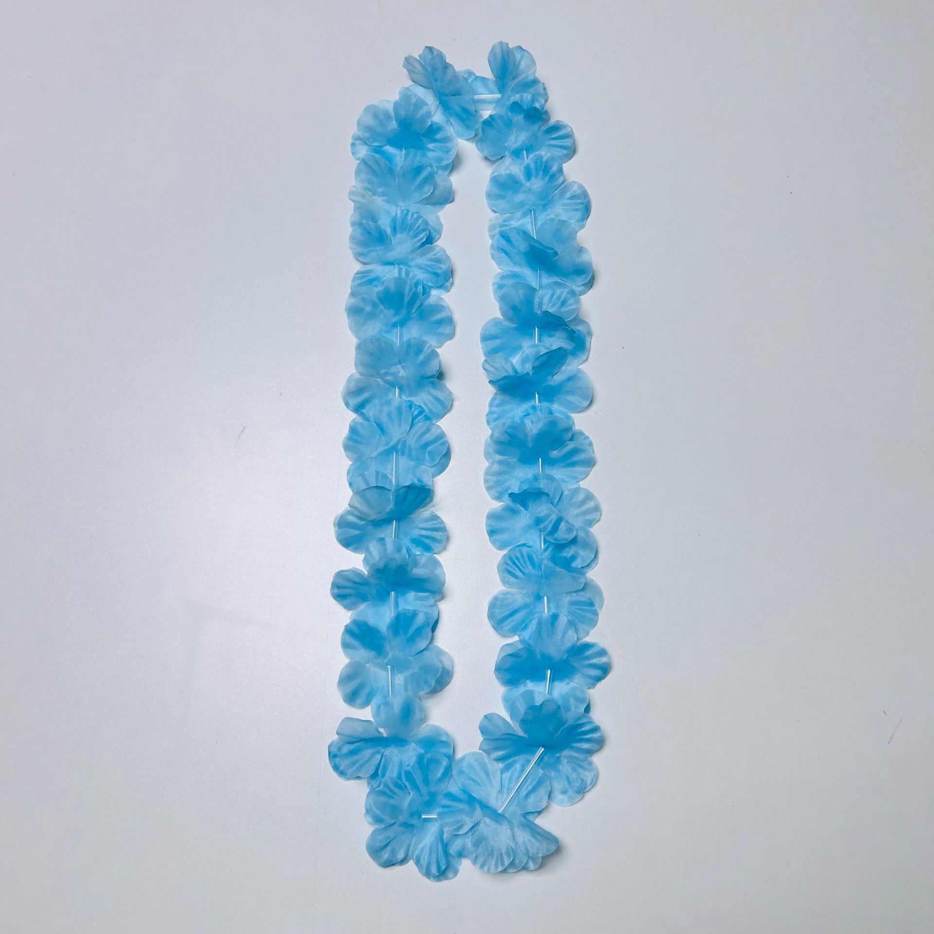 Hawaiian macaron corallas de color 24 pares de pétalos de tela rueda de color para eventos de espectáculo de la fiesta de gran corallas multicolores