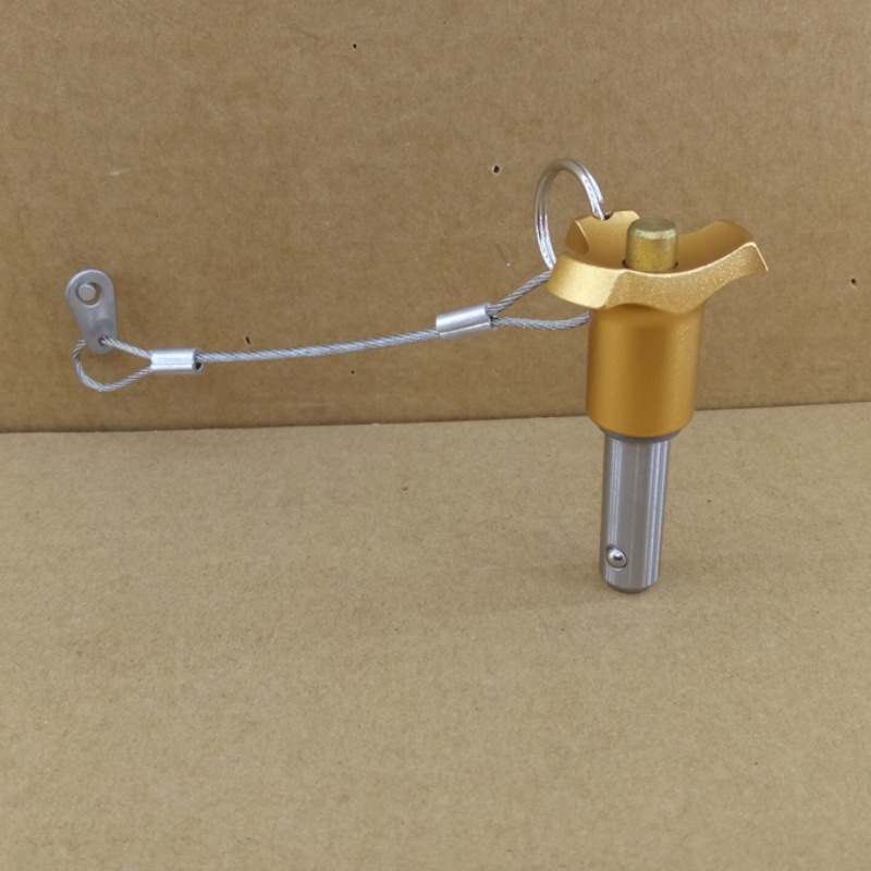 土豪金色梅花形手柄304不锈钢销轴 现货供应梅花形快插销NMM6-50